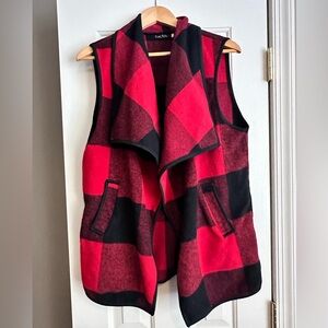 Buffalo plaid vest